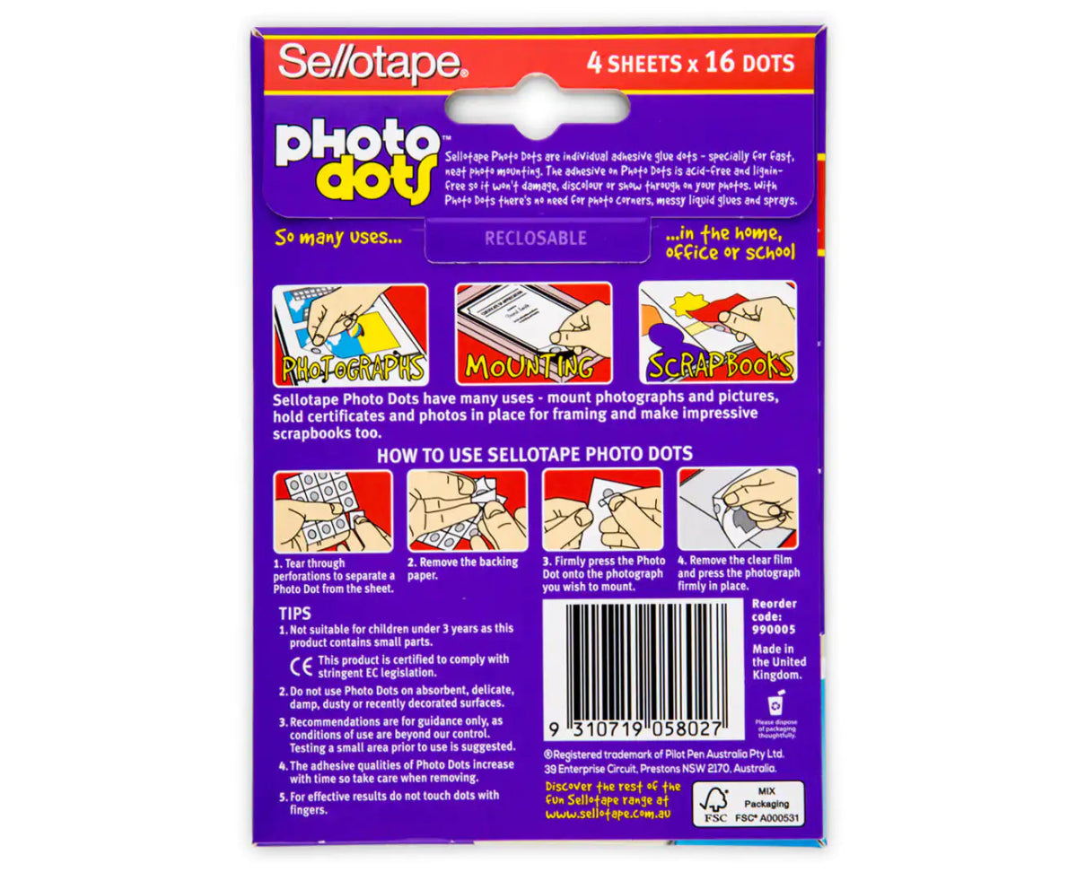 Photo Adhesive: Sellotape Photo Dots - Dad Certified®