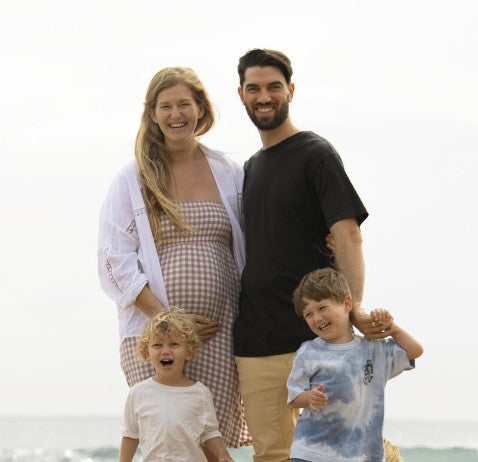 Jeremy and his children enjoying time together