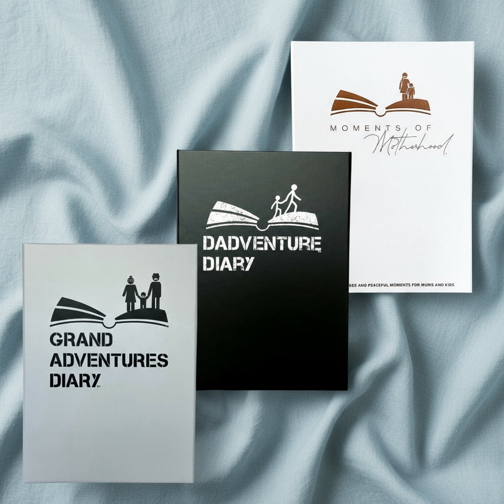 Dadventure Diary + Moments of Motherhood Diary + Grand Adventures Diary Box Sets by Dad Certified®