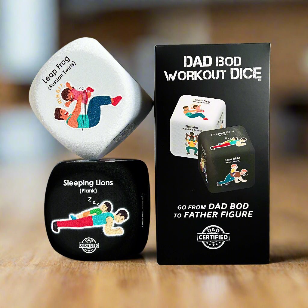 COMING SOON: Dad Bod Workout Dice - Dad Certified®